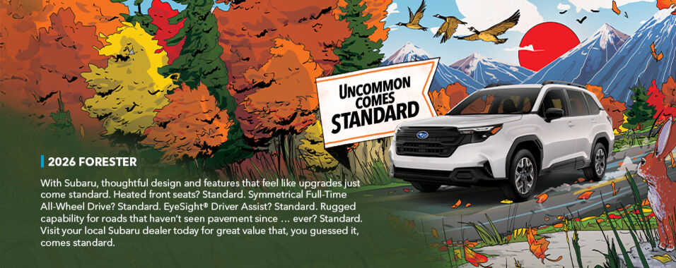 Subaru - Uncommon Comes Standard
